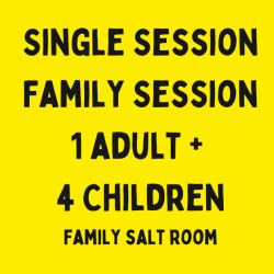1 adult + 4 children - Single Session Family Salt Room
