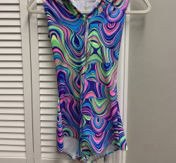 UV Glow Worm Hooded Romper w/scales