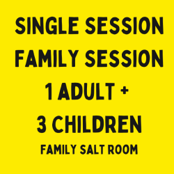 1 adult + 3 child - Single Session Family Salt Room
