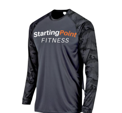 SPF Raglan Long Sleeve Performance Tee (Graphite)