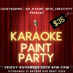 Karaoke + Paint Night