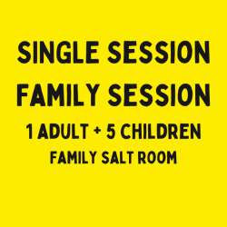 1 adult + 5 children - Single Session Family Salt Room - Brookfield Location