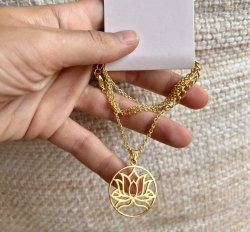 Perseverance Lotus Necklace