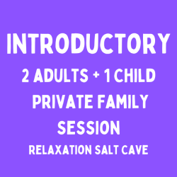 Introductory Private Family Relaxation Cave Session - 2 adults + 1 Child