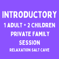 Introductory Private Family Relaxation Cave Session - 1 adult + 2 Children