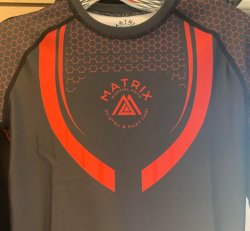 Matrix Kids Red Rashguard Long Sleeve