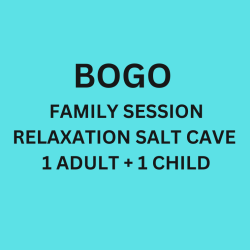 Buy 1, Get 1 FREE - Family Session in Relaxation Salt Cave - 1 adult + 1 child
