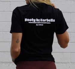 Booty by Barbells Tee (Black)