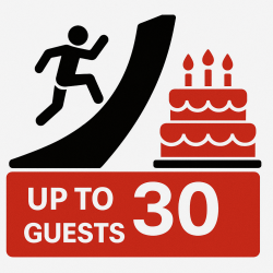 30 Guests | Mighty Ninja (6yrs+) Party 50% Deposit (Nonrefundable)