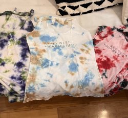 Tie-Dye Tank : printed and dyed in key west :)