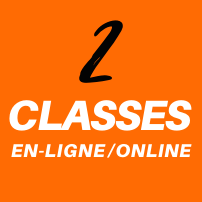 2 cours en ligne - 2 classes online live