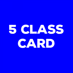 5 Class Card (In Studio)