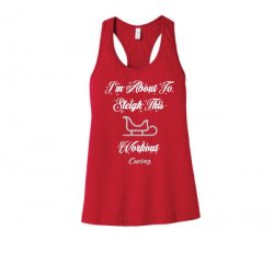 Sleigh This Workout Tank-Red (US)