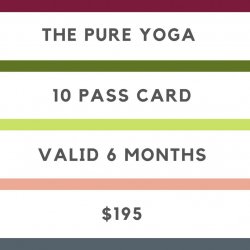 TPY - 10 CLASSES CARD - VALID 6 MONTHS