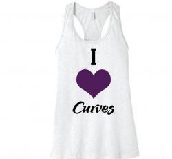 I Love Curves Next Level Tank Top-White