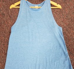 Highneck Performance Racerback Tank, blue