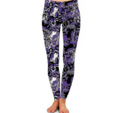 KIds Leggings - Purple Octopus