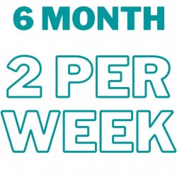 6 MONTHS - 1 per week