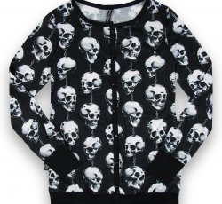 Ladies Cardigan - Skull