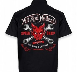 Men's Bowling Shirt Devil