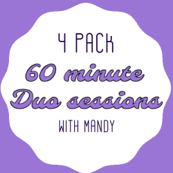 4 Pack 60 minute Duo Session with Mandy