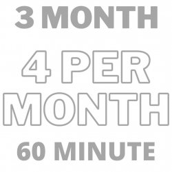 3 MONTH 4 PER MONTH 60-MINUTE