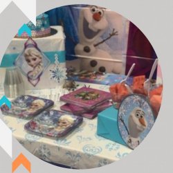 Theme Package: Mini - (Themed Plates, Large & Small, Napkins and Decorated Cake Table)