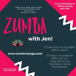 Zumba 5 Class Pass