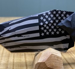 Knife, Huge Crane (by Crane TEC) - American Flag w/ Trainer