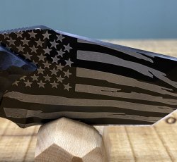 Knife, Huge Crane (by Crane TEC) - American Flag w/ Trainer