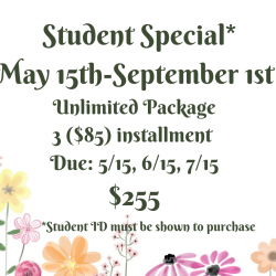 2022 School-Aged Student Summer Unlimited Membership