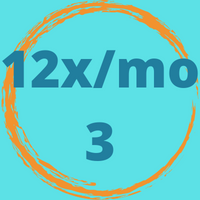 12x/mo - 3 Month Membership