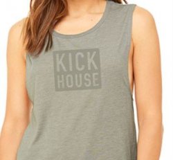 SL Women's Flowy Muscle Tank - Heather Stone
