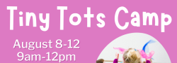 Sum22 Tiny Tots Mini Summer Camp (Ages 3 - 4)