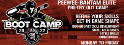 JULY 8-12- ELITE PEEWEE BOOT CAMP 2024