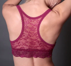 Racerback Lace Bralette - Large - Fits 36A-38C - Style 1004