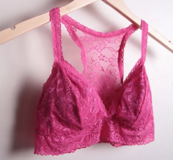 Racerback Lace Bralette - Large - Fits 36A-38C - Style 1004