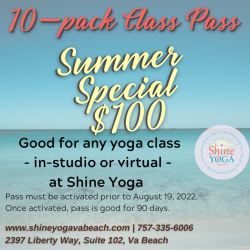 10-pack class pass - SUMMER SPECIAL 2022
