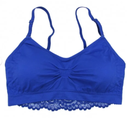 Lace Back Scoopneck Bra - Full Size - Fits 36A-40D - Style 9015