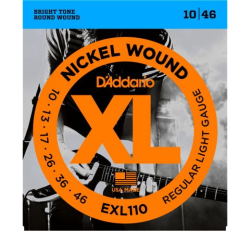 D'Addario EXL110: Light Electric Guitar Strings (10-46)