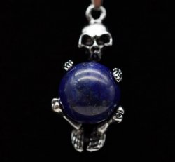 NECKLACE SKELETON W/ SPHERE