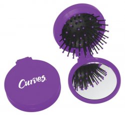 Brush Compact Mirror-Purple (US)