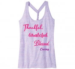Thankful Twist Back Tank-Cosmic (US)