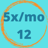 5x/month - 12 Month Membership