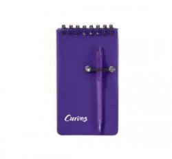 Spiral Jotter & Pen, purple