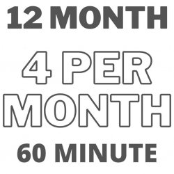 12 MONTH 4 PER MONTH 60-MINUTE